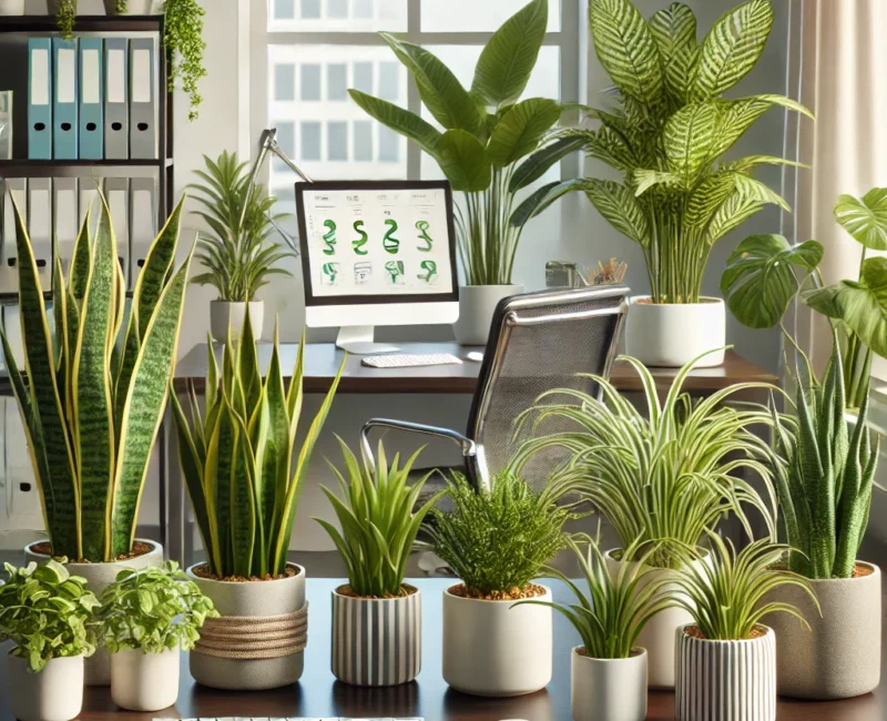 Air-Purifying Plants for Office Desks