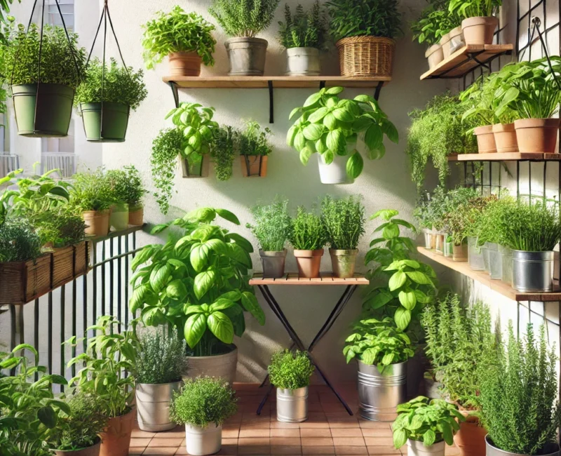 Growing Herbs in Small Spaces Balcony and Container Gardening