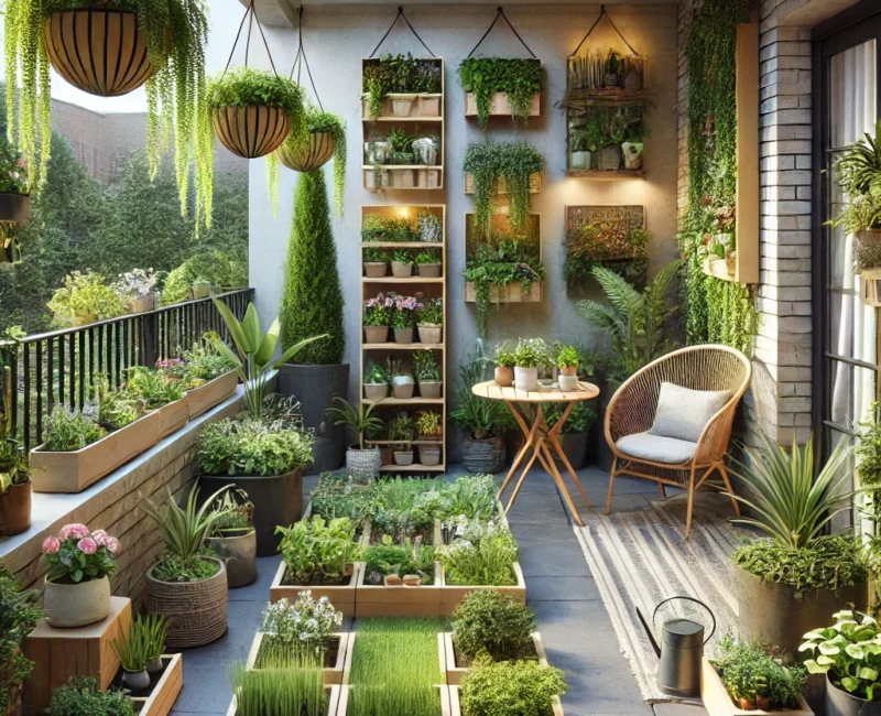 Ideas for a Beautiful and Productive Small Terrace Garden