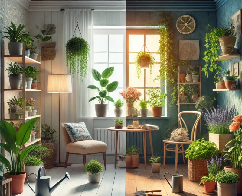 Indoor vs Outdoor Plants Care, Differences and Similarities