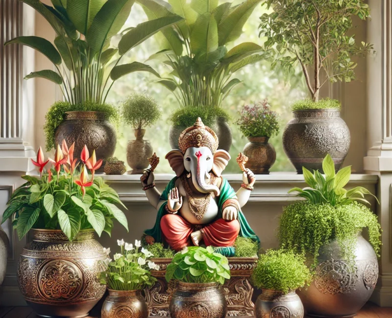 Stunning Planters for Ganesh Decoration at Home