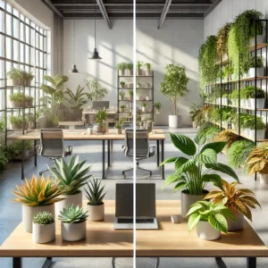 Succulents vs. Foliage Plants Best for Office Spaces