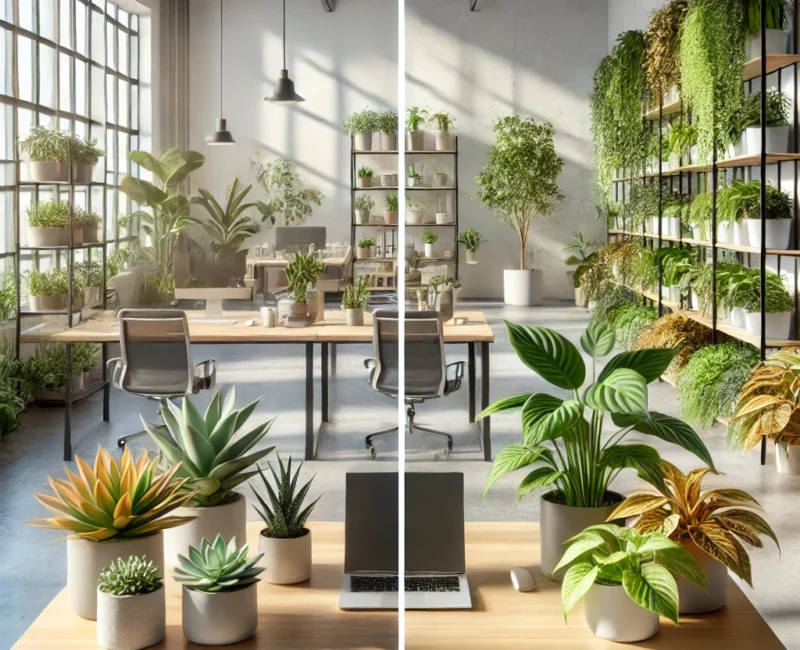 Succulents vs. Foliage Plants Best for Office Spaces