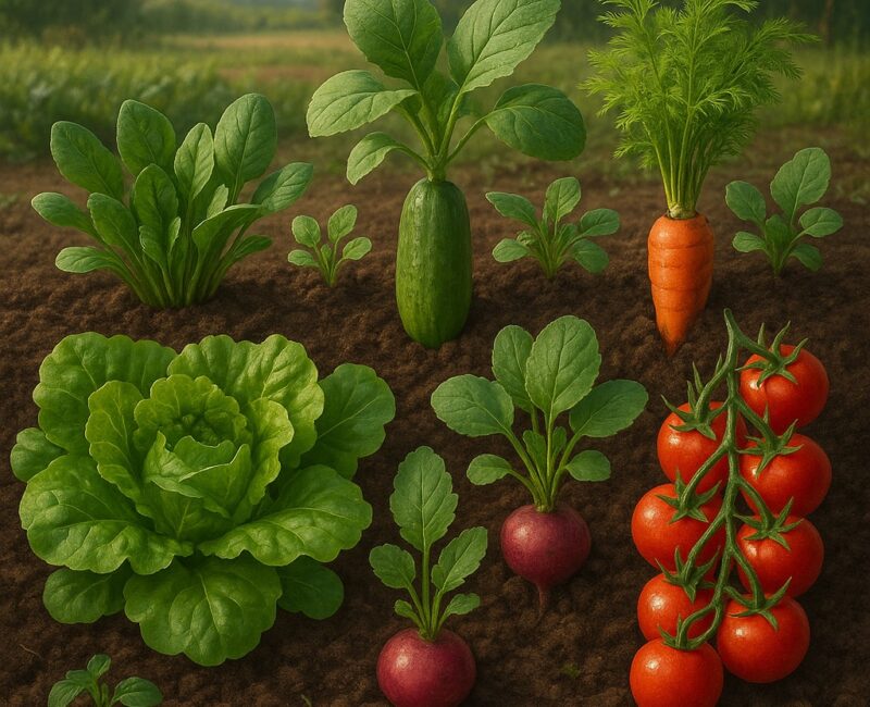 7 Fastest Growing Vegetables You Can Harvest in Just Weeks