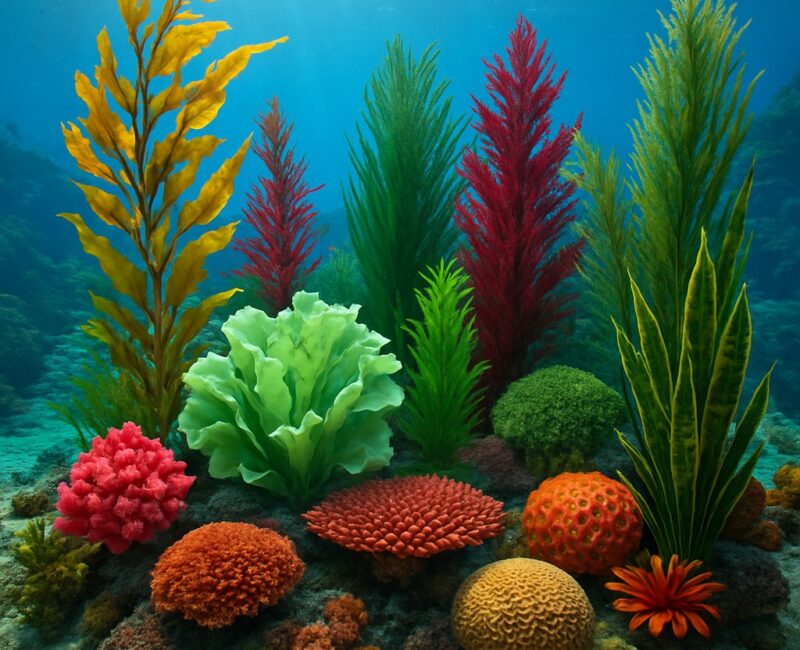 Oceanic Gardens: Plant Types in the Ocean