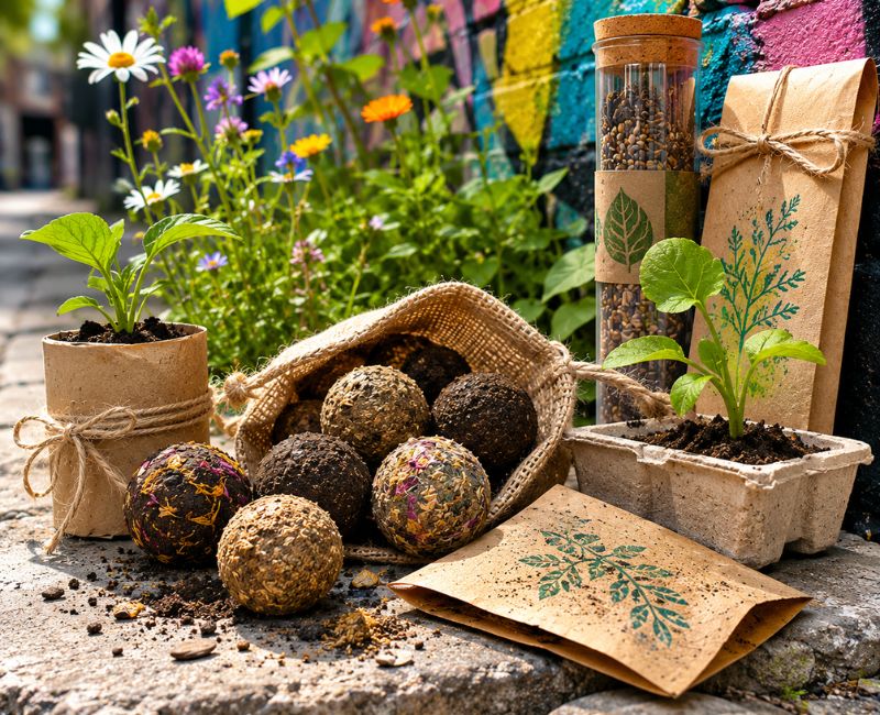 10 Guerrilla Gardening Innovations Seed Bombs to Plantable Packaging